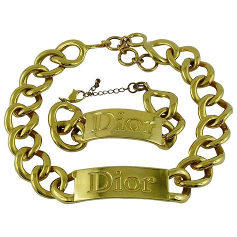 necklace christian dior|Christian Dior chunky necklace.